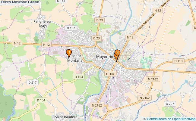 plan Foires Mayenne Associations foires Mayenne : 3 associations