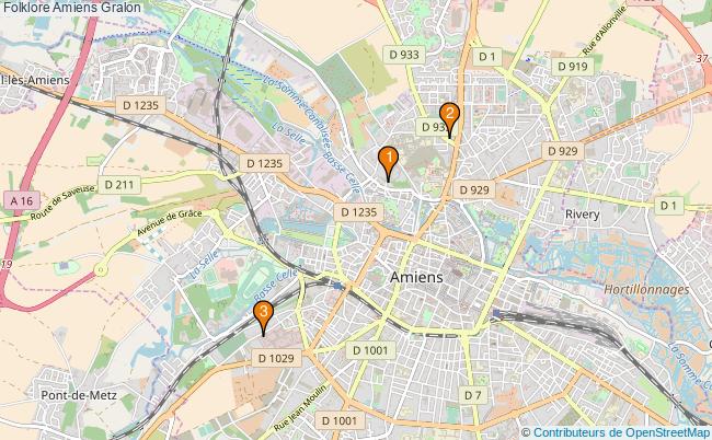 plan Folklore Amiens Associations folklore Amiens : 3 associations