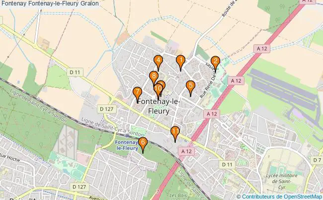 plan Fontenay Fontenay-le-Fleury Associations Fontenay Fontenay-le-Fleury : 11 associations