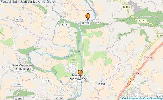 plan Football Saint-Jean-sur-Mayenne Associations football Saint-Jean-sur-Mayenne : 2 associations