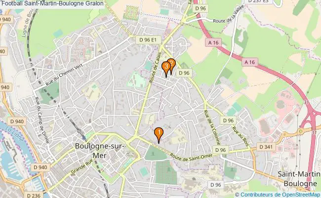 plan Football Saint-Martin-Boulogne Associations football Saint-Martin-Boulogne : 5 associations
