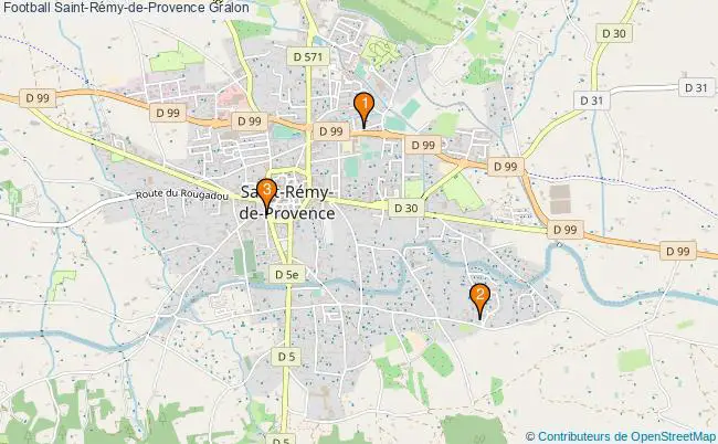 plan Football Saint-Rémy-de-Provence Associations football Saint-Rémy-de-Provence : 4 associations