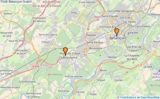plan Forêt Besançon Associations Forêt Besançon : 3 associations