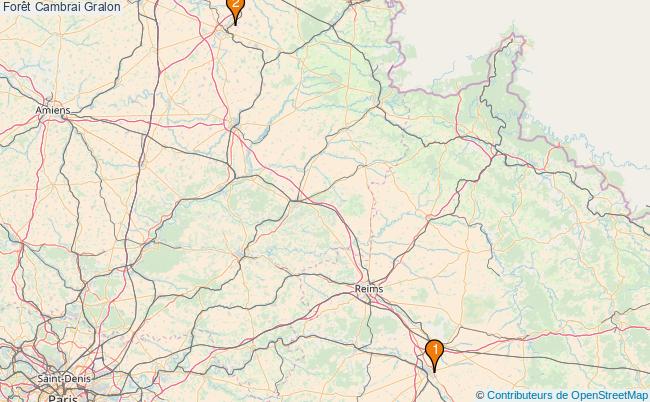plan Forêt Cambrai Associations Forêt Cambrai : 4 associations