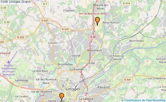 plan Forêt Limoges Associations Forêt Limoges : 4 associations