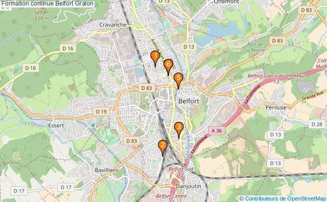 plan Formation continue Belfort Associations formation continue Belfort : 6 associations
