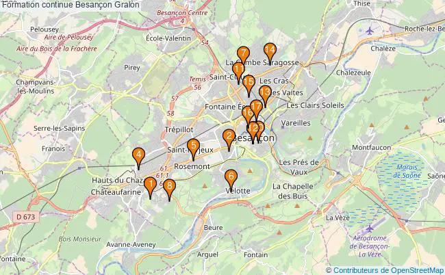 plan Formation continue Besançon Associations formation continue Besançon : 19 associations