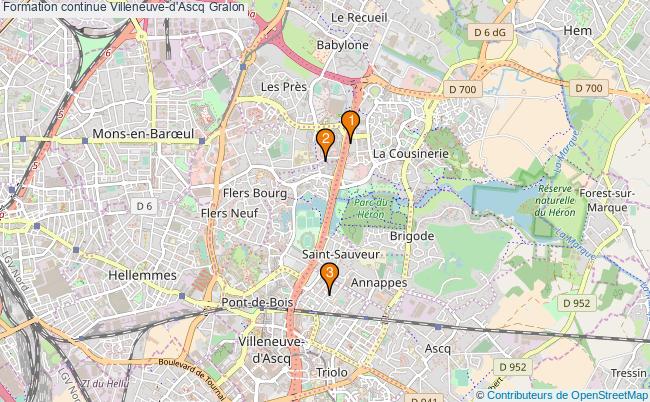 plan Formation continue Villeneuve-d'Ascq Associations formation continue Villeneuve-d'Ascq : 5 associations
