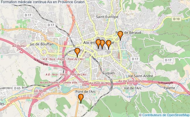 plan Formation médicale continue Aix en Provence Associations formation médicale continue Aix en Provence : 6 associations