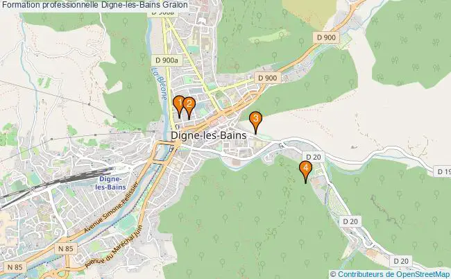 plan Formation professionnelle Digne-les-Bains Associations formation professionnelle Digne-les-Bains : 4 associations