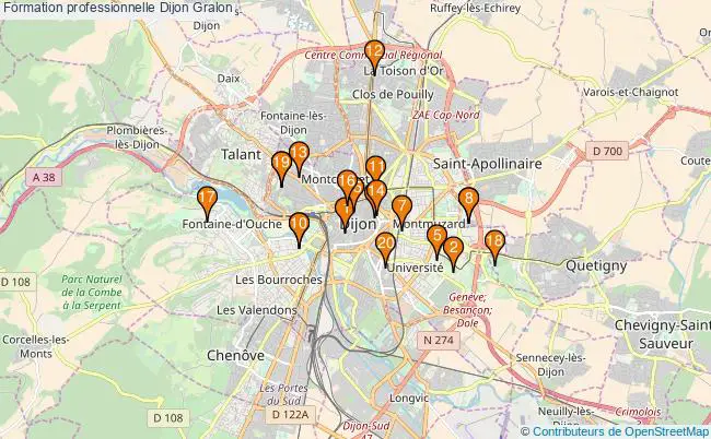 plan Formation professionnelle Dijon Associations formation professionnelle Dijon : 19 associations