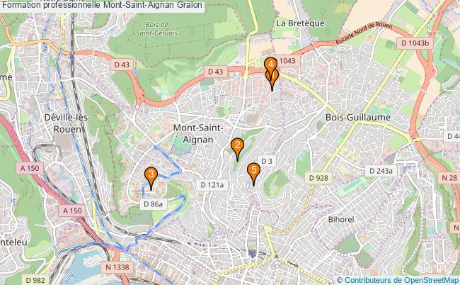 plan Formation professionnelle Mont-Saint-Aignan Associations formation professionnelle Mont-Saint-Aignan : 5 associations