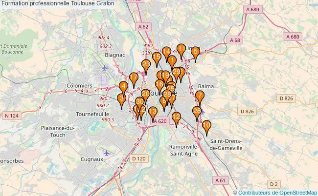 plan Formation professionnelle Toulouse Associations formation professionnelle Toulouse : 82 associations