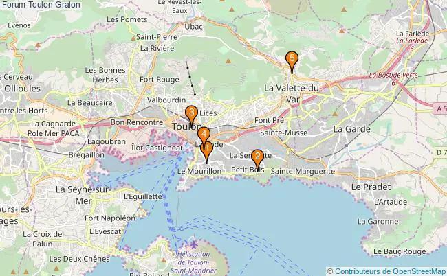 plan Forum Toulon Associations forum Toulon : 5 associations