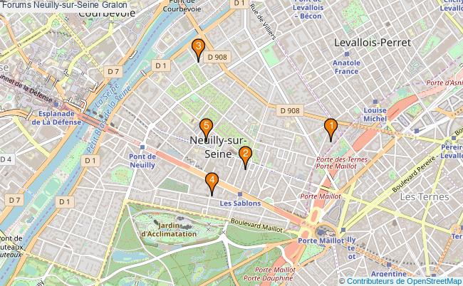 plan Forums Neuilly-sur-Seine Associations forums Neuilly-sur-Seine : 4 associations
