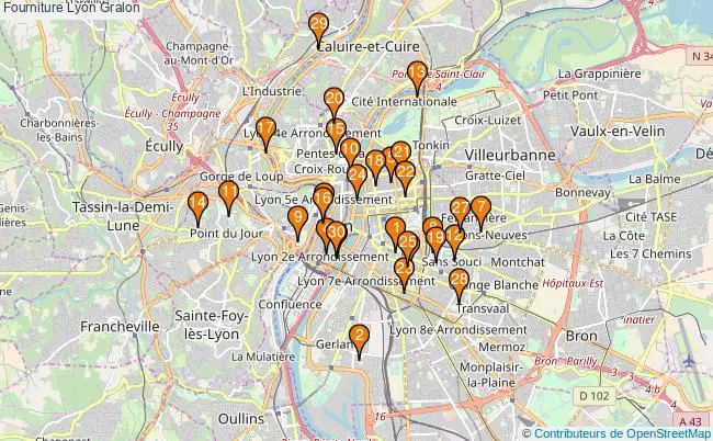 plan Fourniture Lyon Associations Fourniture Lyon : 45 associations
