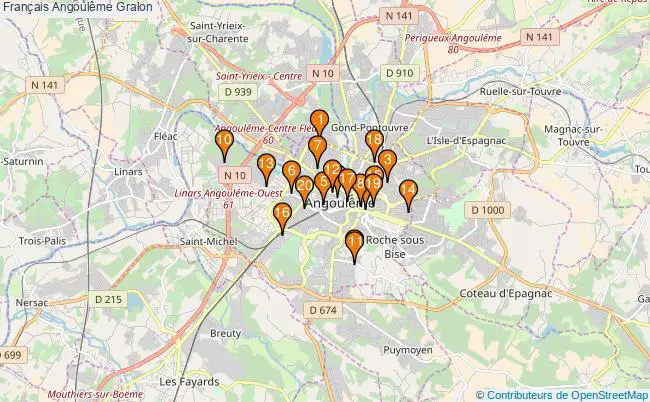 plan Français Angoulême Associations français Angoulême : 23 associations