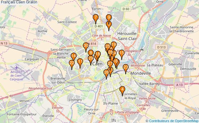 plan Français Caen Associations français Caen : 57 associations
