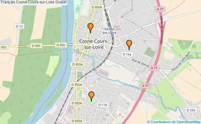 plan Français Cosne-Cours-sur-Loire Associations français Cosne-Cours-sur-Loire : 5 associations