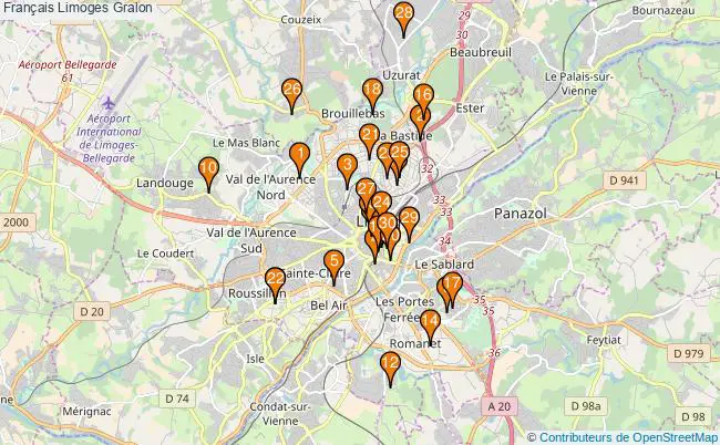 plan Français Limoges Associations français Limoges : 67 associations