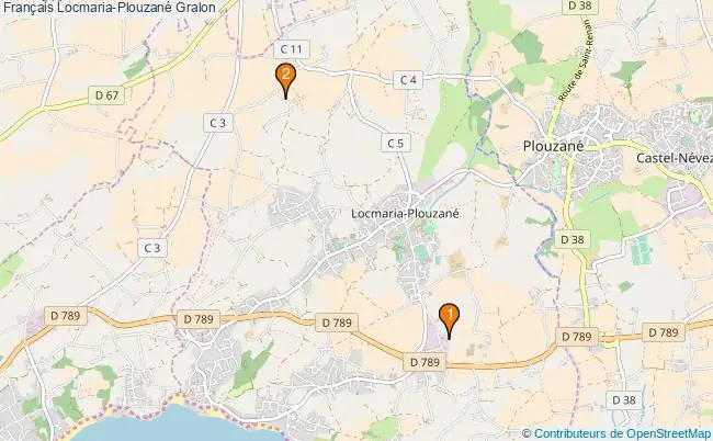 plan Français Locmaria-Plouzané Associations français Locmaria-Plouzané : 2 associations