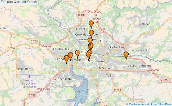 plan Français Quimper Associations français Quimper : 15 associations