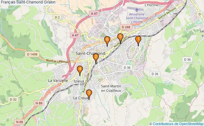 plan Français Saint-Chamond Associations français Saint-Chamond : 6 associations