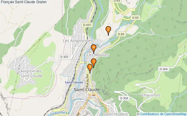 plan Français Saint-Claude Associations français Saint-Claude : 3 associations