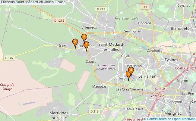 plan Français Saint-Médard-en-Jalles Associations français Saint-Médard-en-Jalles : 6 associations