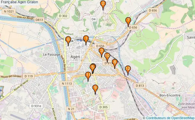 plan Française Agen Associations française Agen : 14 associations