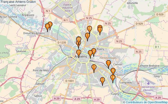 plan Française Amiens Associations française Amiens : 23 associations