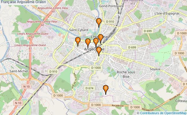 plan Française Angoulême Associations française Angoulême : 9 associations