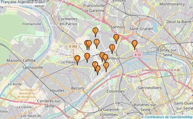 plan Française Argenteuil Associations française Argenteuil : 17 associations