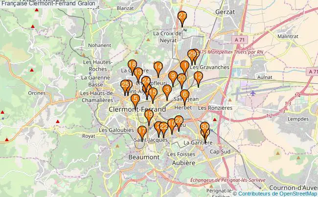 plan Française Clermont-Ferrand Associations française Clermont-Ferrand : 50 associations