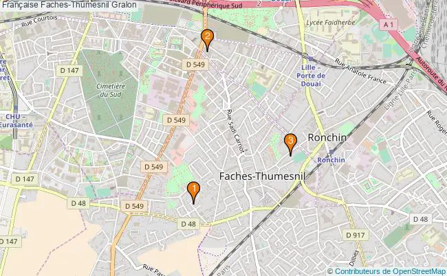plan Française Faches-Thumesnil Associations française Faches-Thumesnil : 3 associations