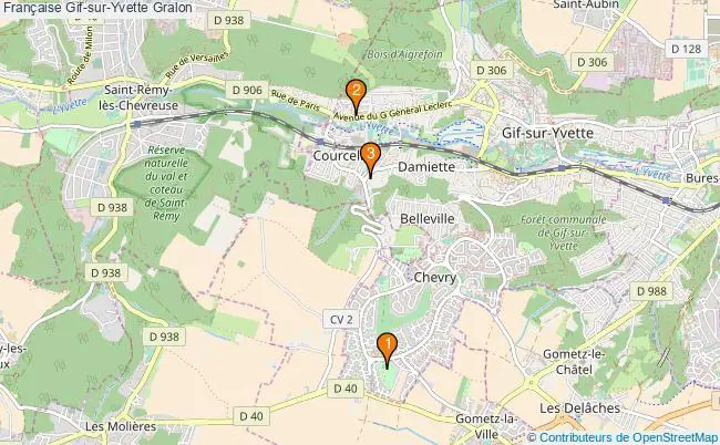 plan Française Gif-sur-Yvette Associations française Gif-sur-Yvette : 6 associations