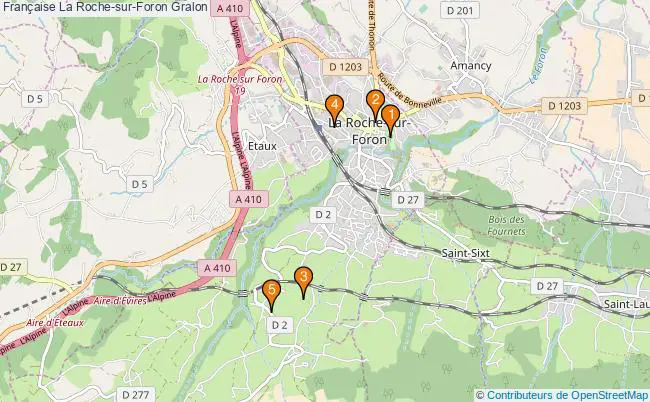 plan Française La Roche-sur-Foron Associations française La Roche-sur-Foron : 5 associations