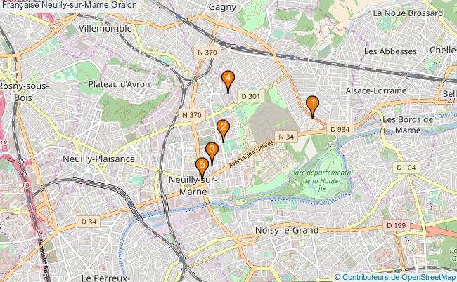 plan Française Neuilly-sur-Marne Associations française Neuilly-sur-Marne : 5 associations