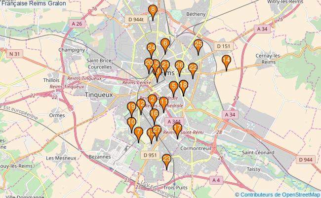 plan Française Reims Associations française Reims : 31 associations