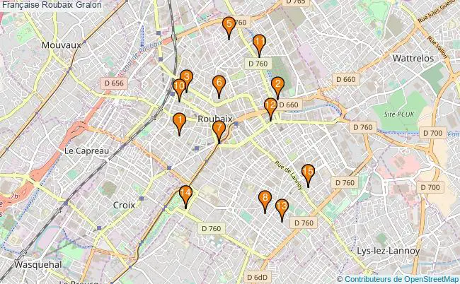 plan Française Roubaix Associations française Roubaix : 17 associations
