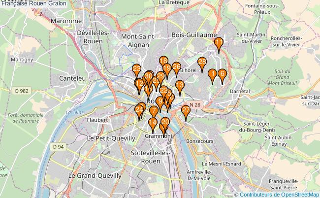 plan Française Rouen Associations française Rouen : 43 associations