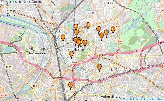 plan Française Saint-Denis Associations française Saint-Denis : 27 associations