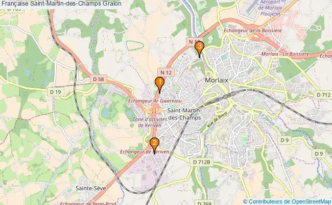 plan Française Saint-Martin-des-Champs Associations française Saint-Martin-des-Champs : 3 associations