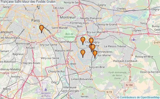 plan Française Saint-Maur-des-Fossés Associations française Saint-Maur-des-Fossés : 9 associations
