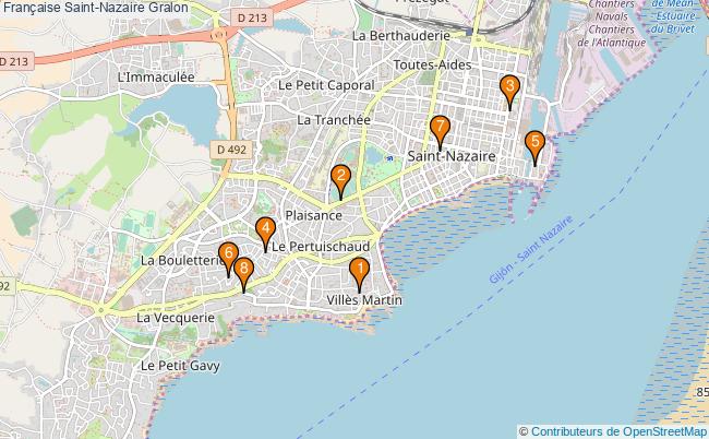 plan Française Saint-Nazaire Associations française Saint-Nazaire : 13 associations