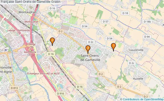 plan Française Saint-Orens-de-Gameville Associations française Saint-Orens-de-Gameville : 4 associations