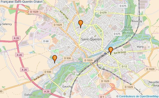 plan Française Saint-Quentin Associations française Saint-Quentin : 6 associations