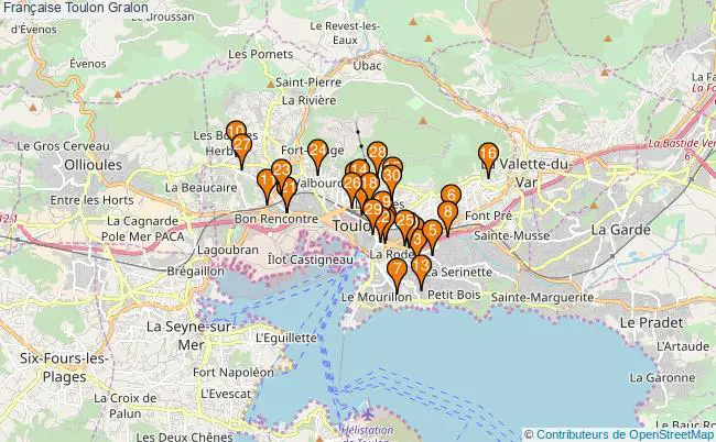 plan Française Toulon Associations française Toulon : 48 associations