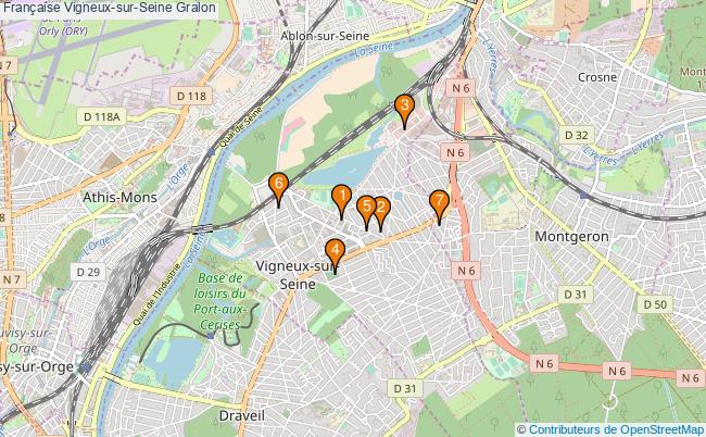 plan Française Vigneux-sur-Seine Associations française Vigneux-sur-Seine : 12 associations