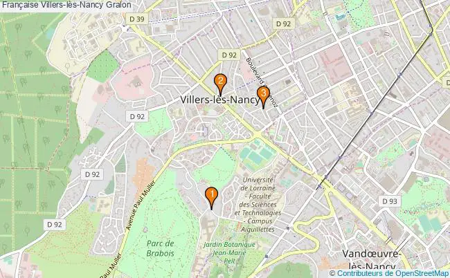 plan Française Villers-lès-Nancy Associations française Villers-lès-Nancy : 3 associations